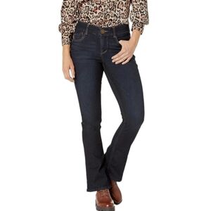 Mossimo Womena Mid Rise Skinny Bootcut Jeans‎ Dark Wash Denim Size 10